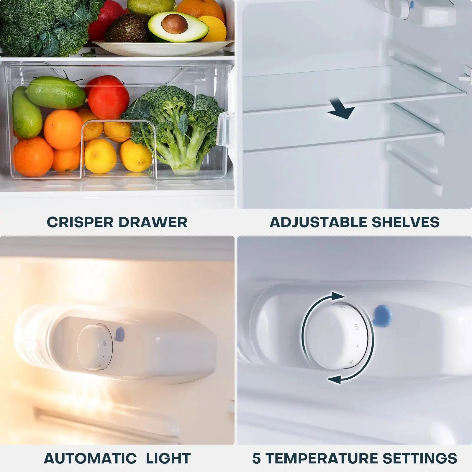 4.0 Cu.Ft. Top-Freezer Refrigerator BR401 Upstreman