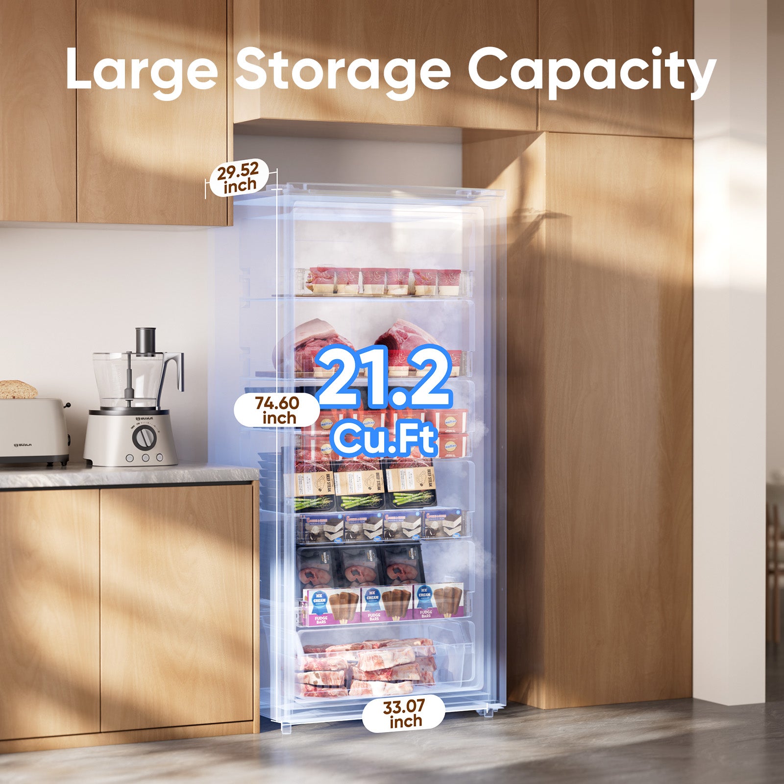 21.2 Cu.Ft. Upright Freezer UF212