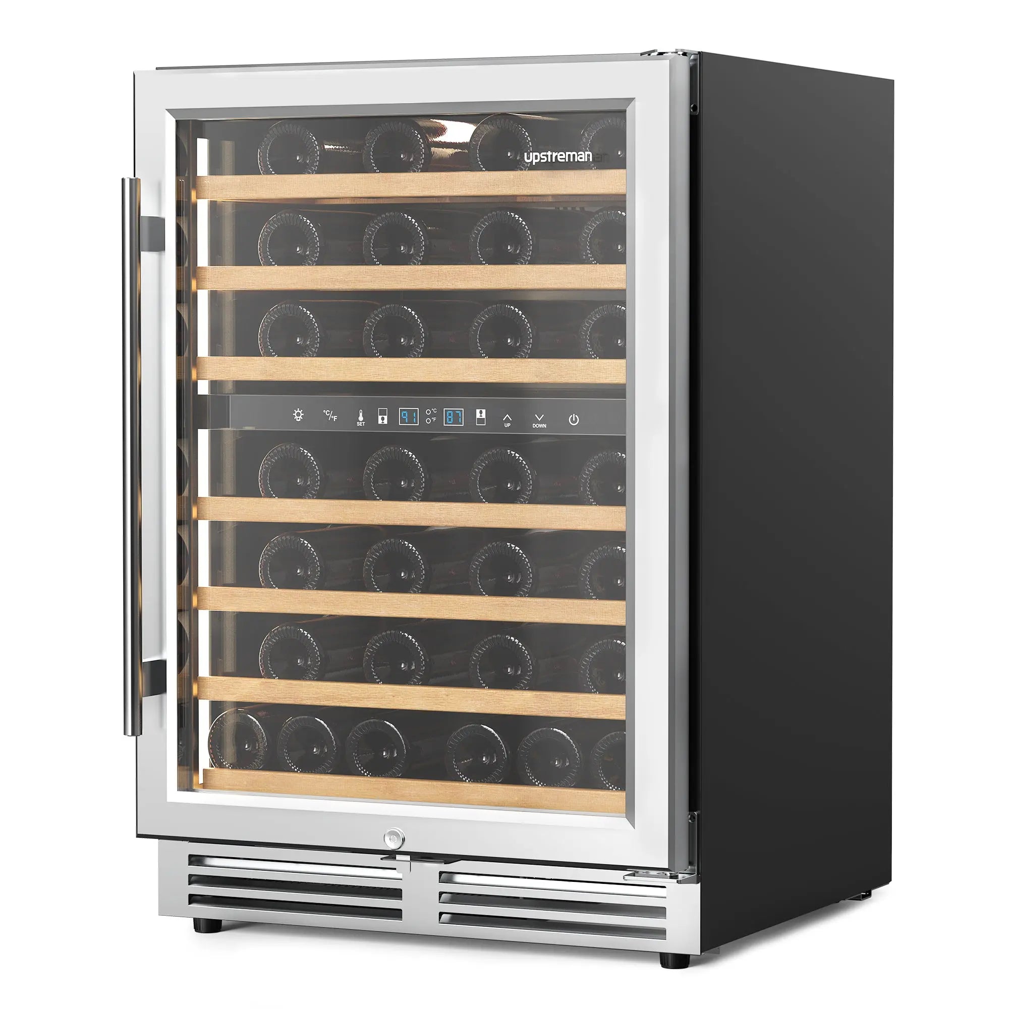 54 Bottle Wine Fridge W54 - Upstreman