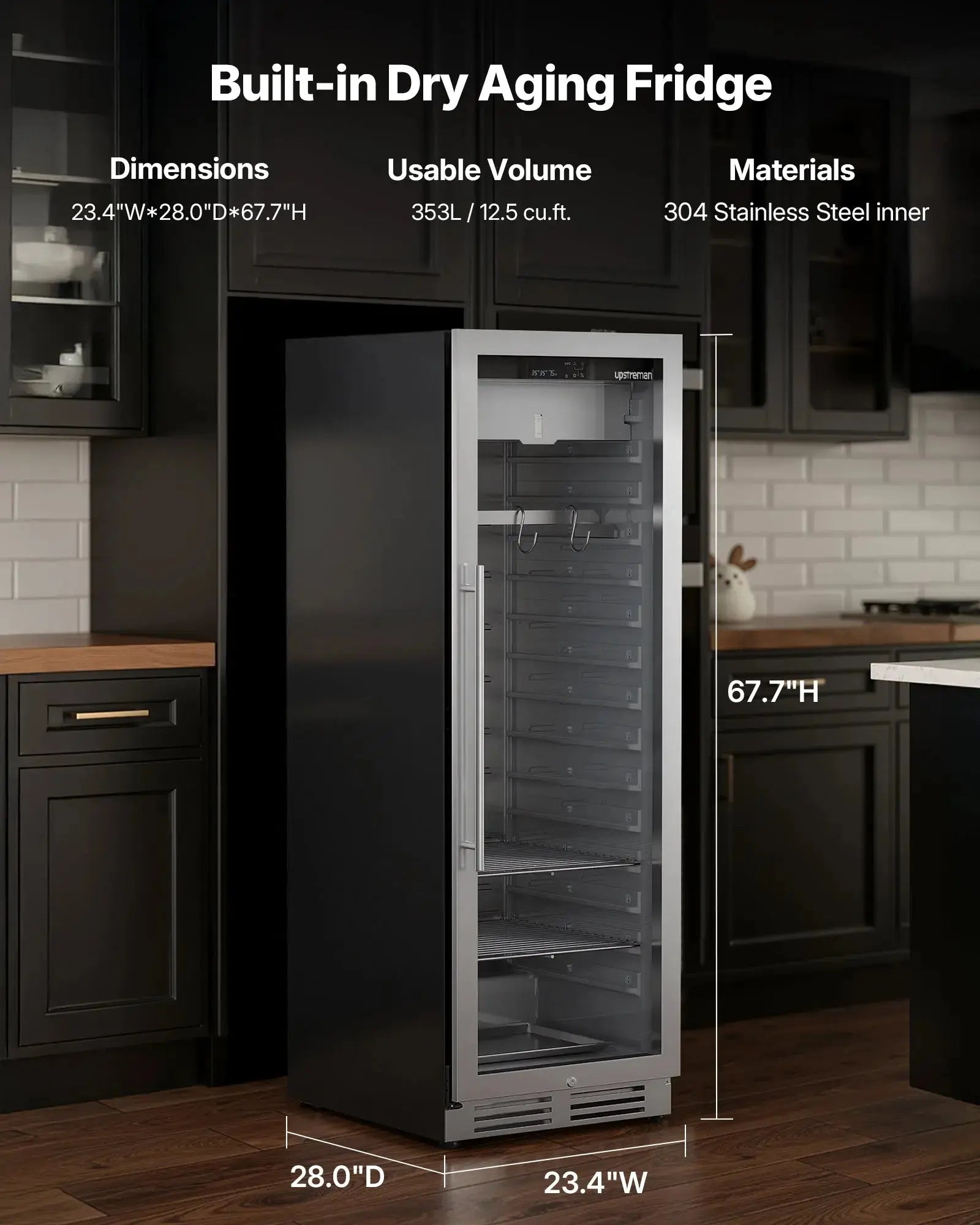 353L Dry Aging Fridge DA125 - Upstreman