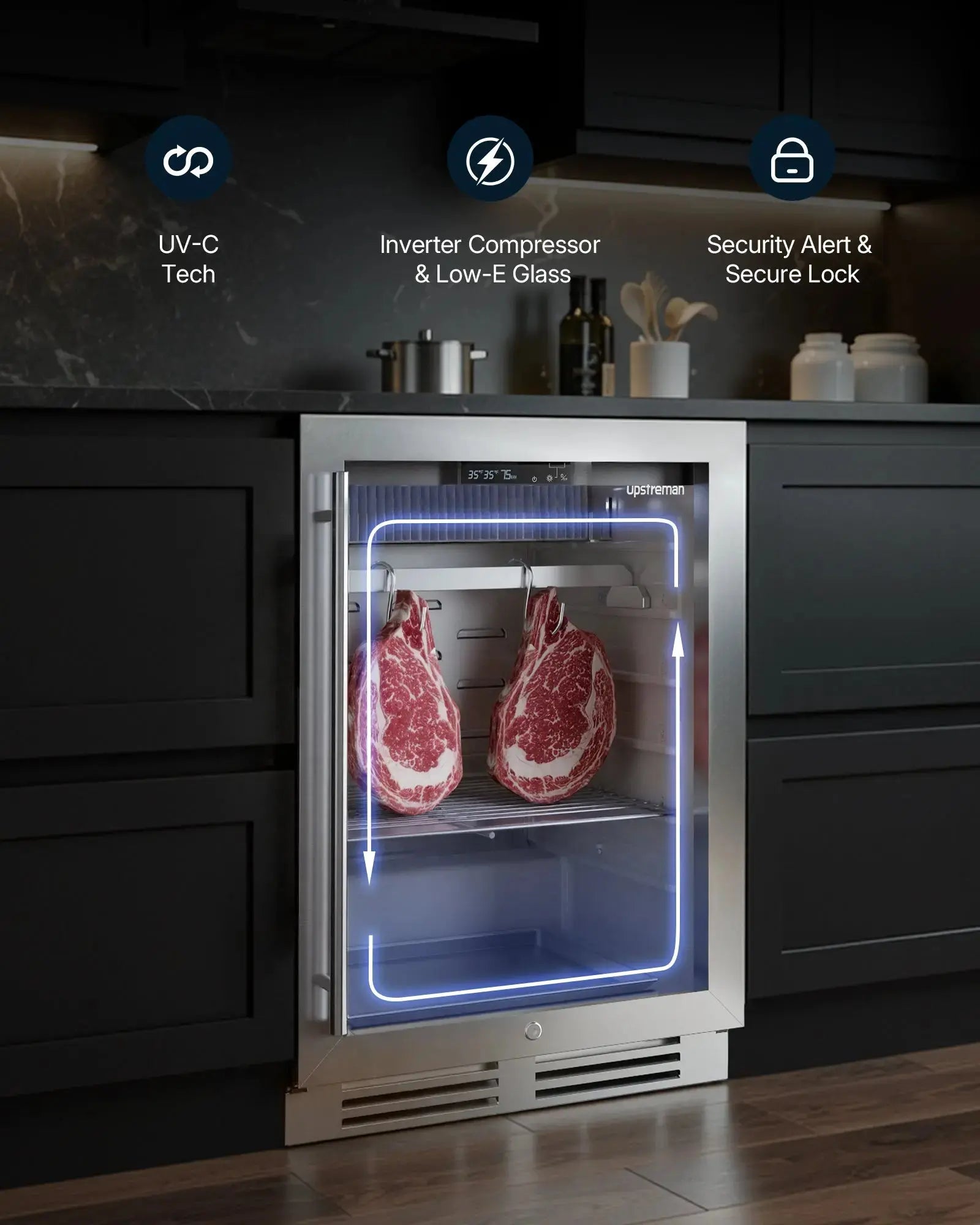 98L Dry Aging Fridge DA35 - Upstreman
