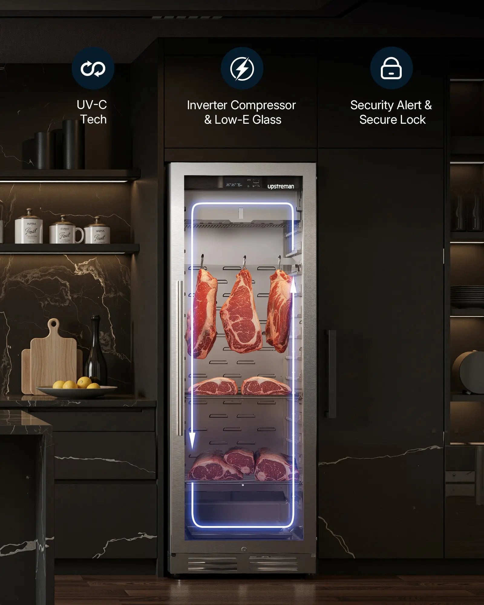 353L Dry Aging Fridge DA125 - Upstreman