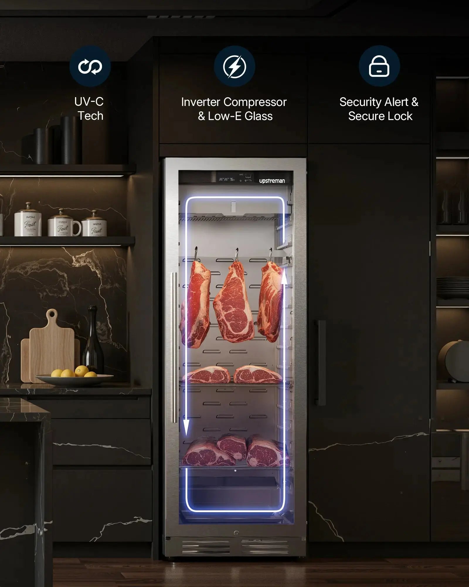 353L Dry Aging Fridge DA125 - Upstreman