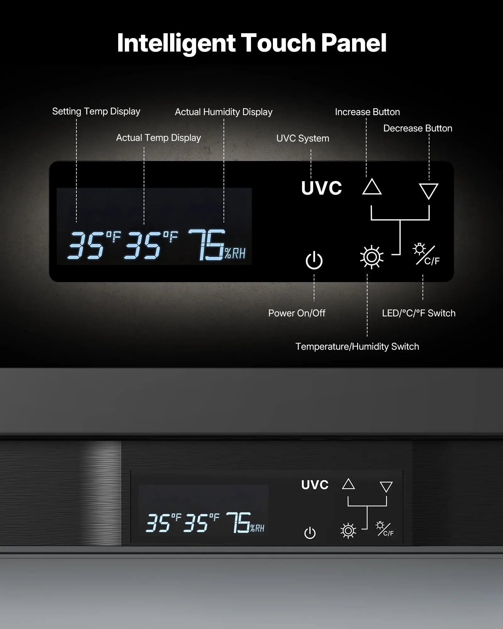 353L Dry Aging Fridge DA125 - Upstreman