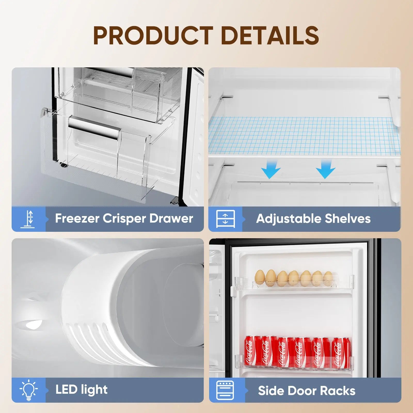 7.1 Cu.Ft. Bottom Freezer Refrigerator BM71 Upstreman