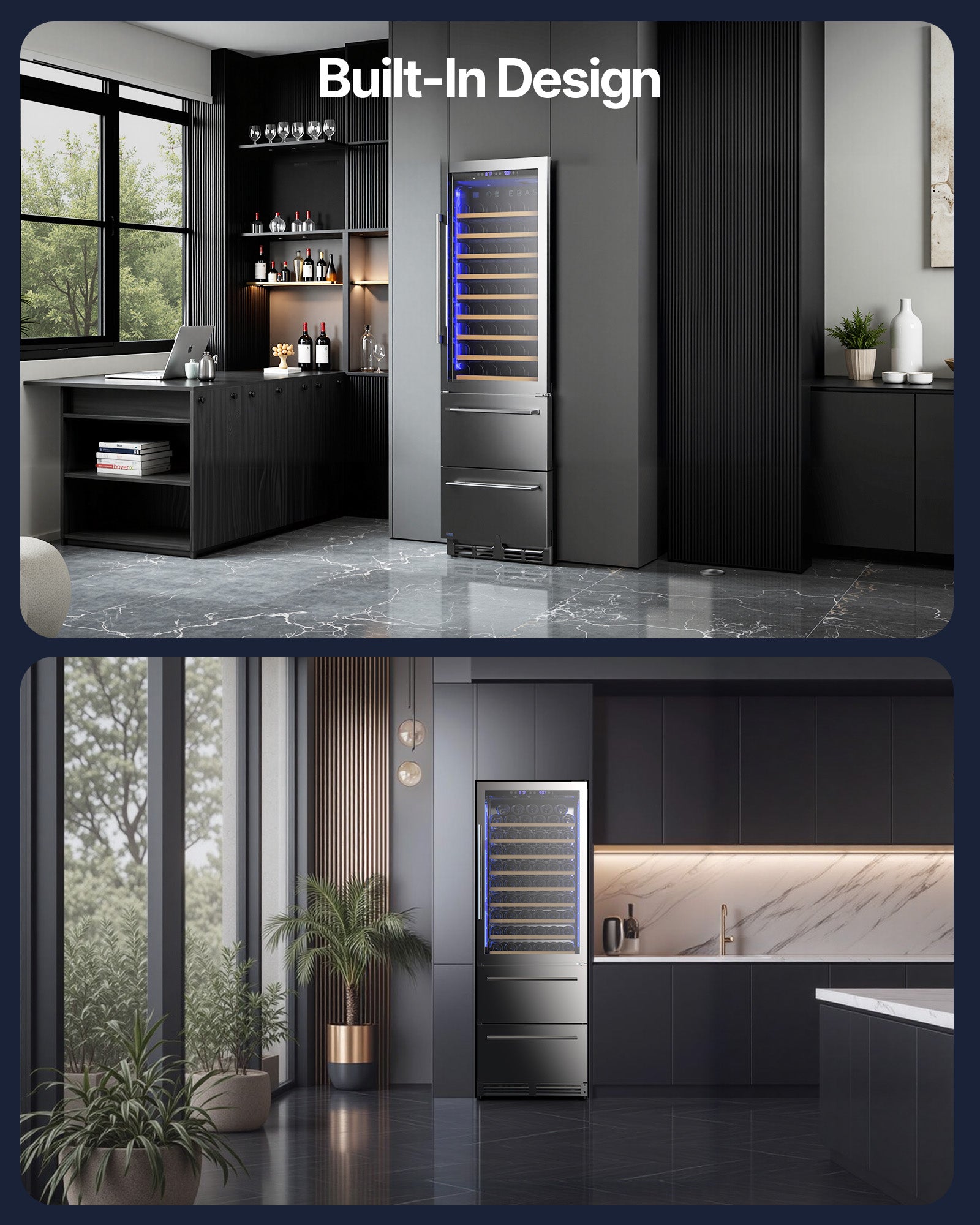 Built-in & Freestanding Flexibility with Elegant Design