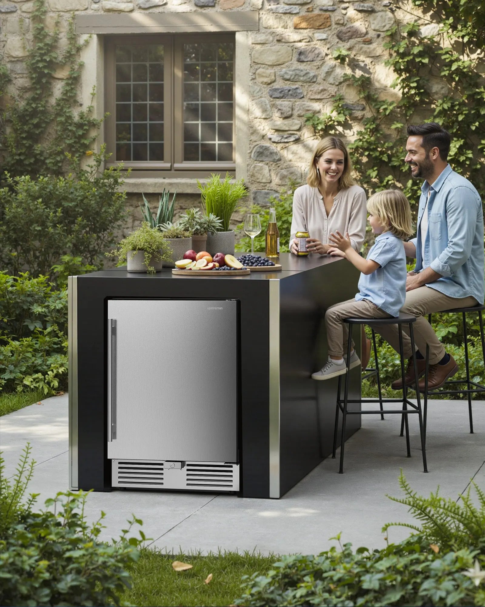 24 Inch Under Counter Outdoor Beverage Refrigerator BR50 Upstreman