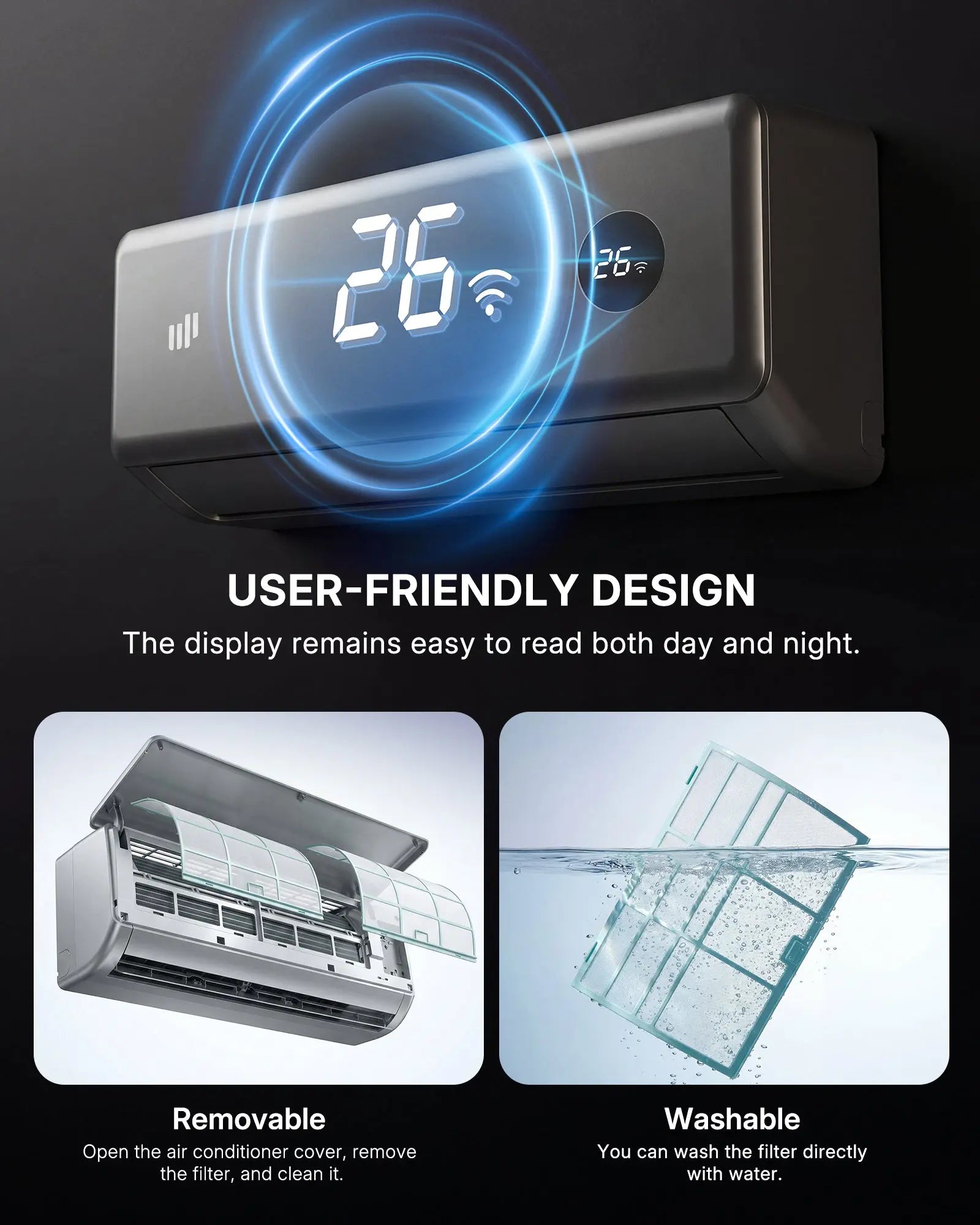 12000 BTU Mini Split Air Conditioner UI12-PRO - Upstreman