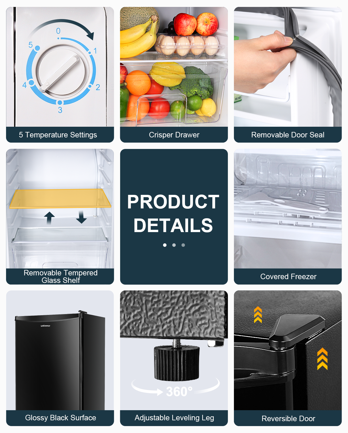 3.2 Cu.Ft Mini Fridge BR321