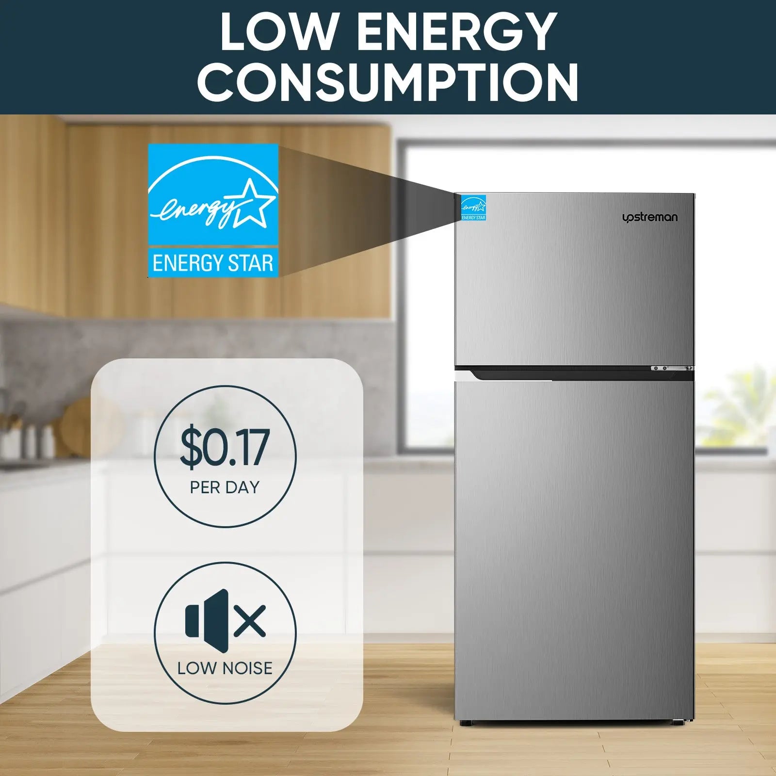 17.6 Cu.Ft. Top-Freezer Refrigerator BD176 - Upstreman