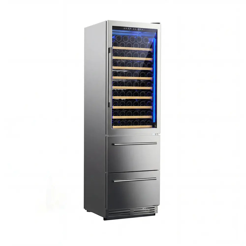 108 Bottle & 96 Can Capacity Wine Fridge WB204 - Upstreman