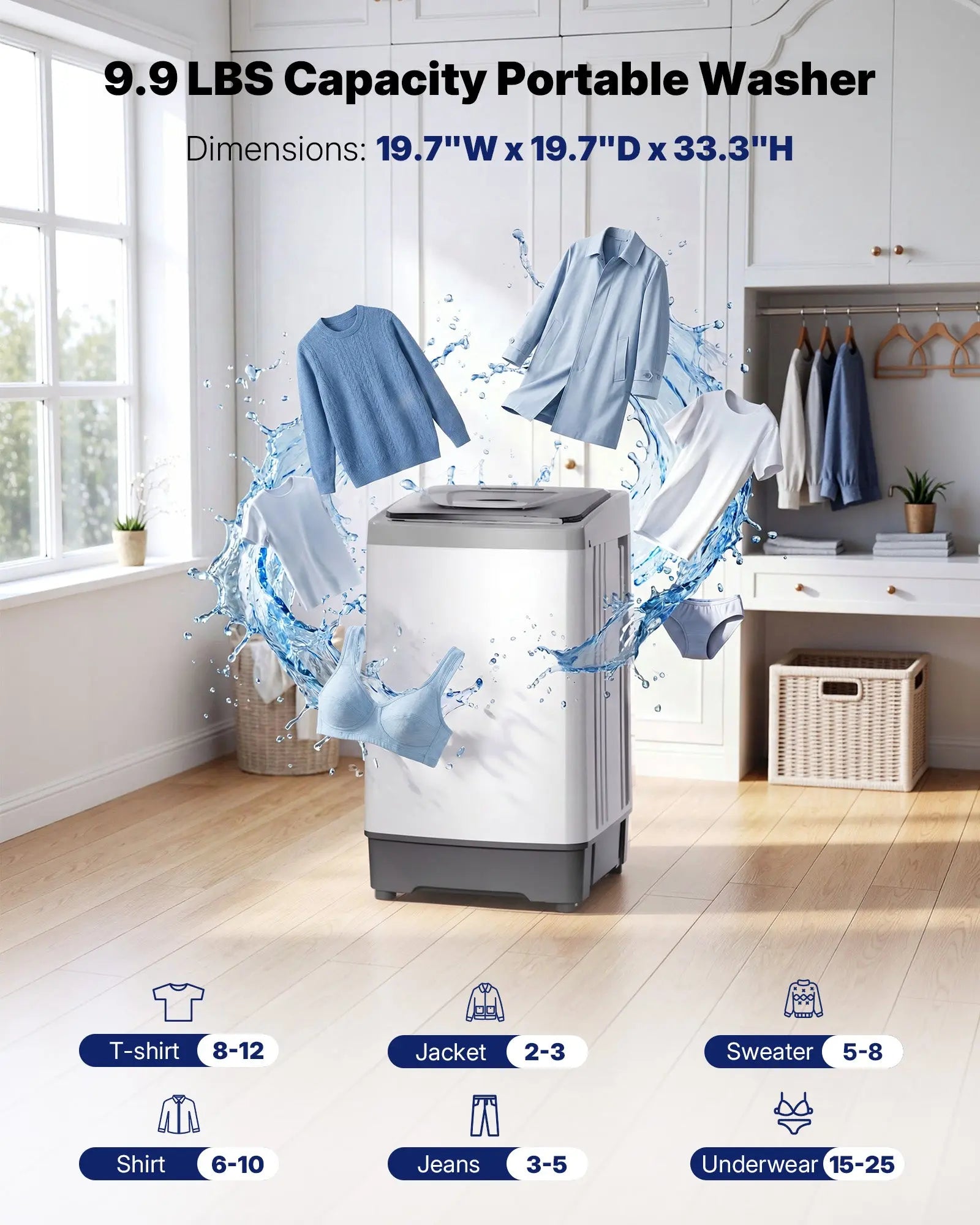 1.38 Cu.Ft. Portable Washing Machine WM138