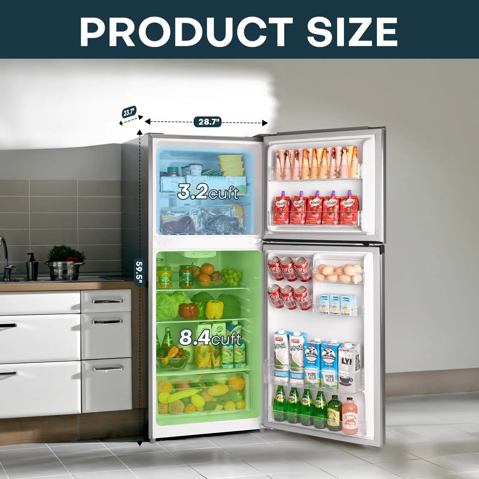 11.6 Cu.Ft. Top-Freezer Refrigerator BD116 Upstreman