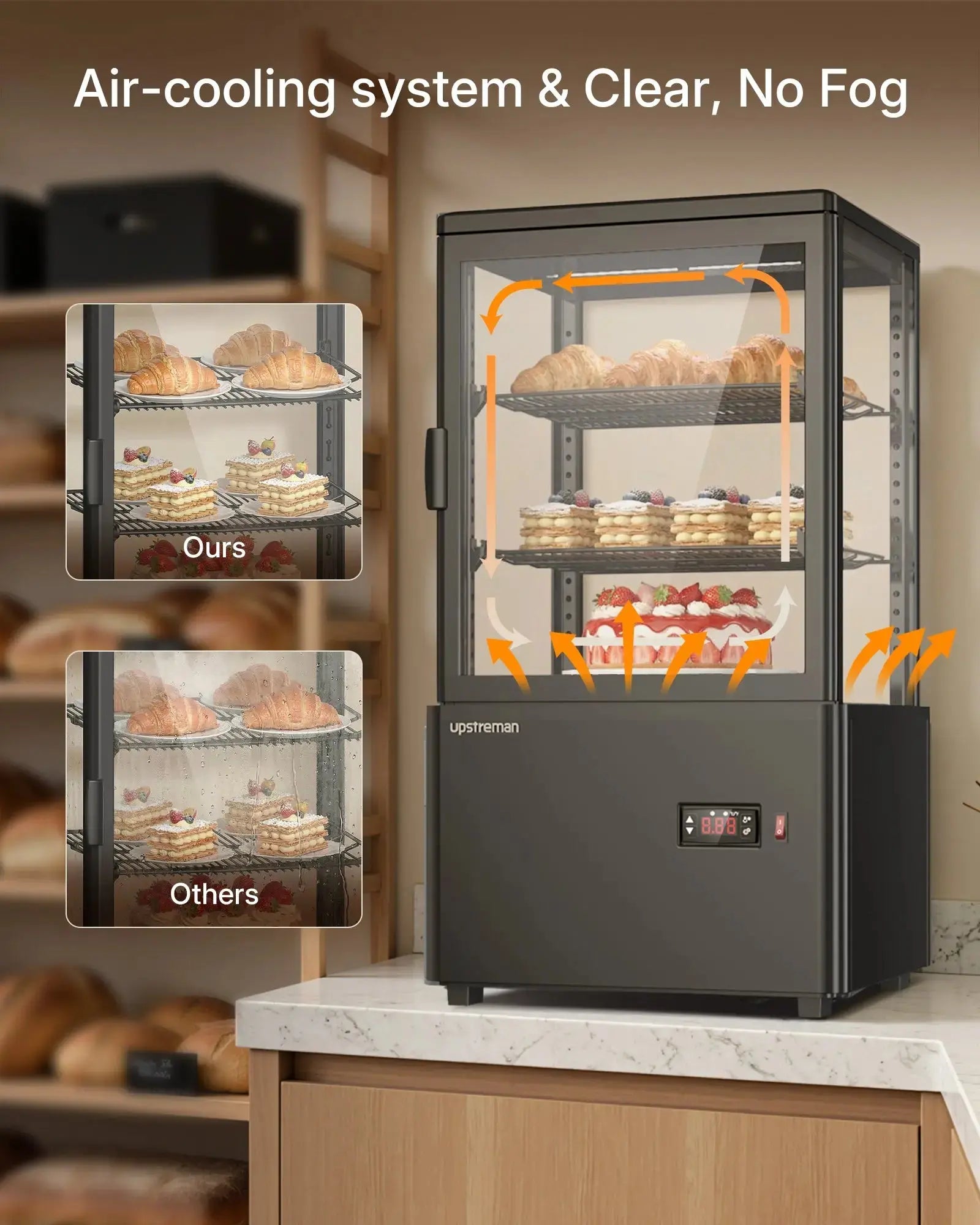 2.0 Cu.Ft / 56 L Commercial Bakery Display Refrigerator CD20 Upstreman