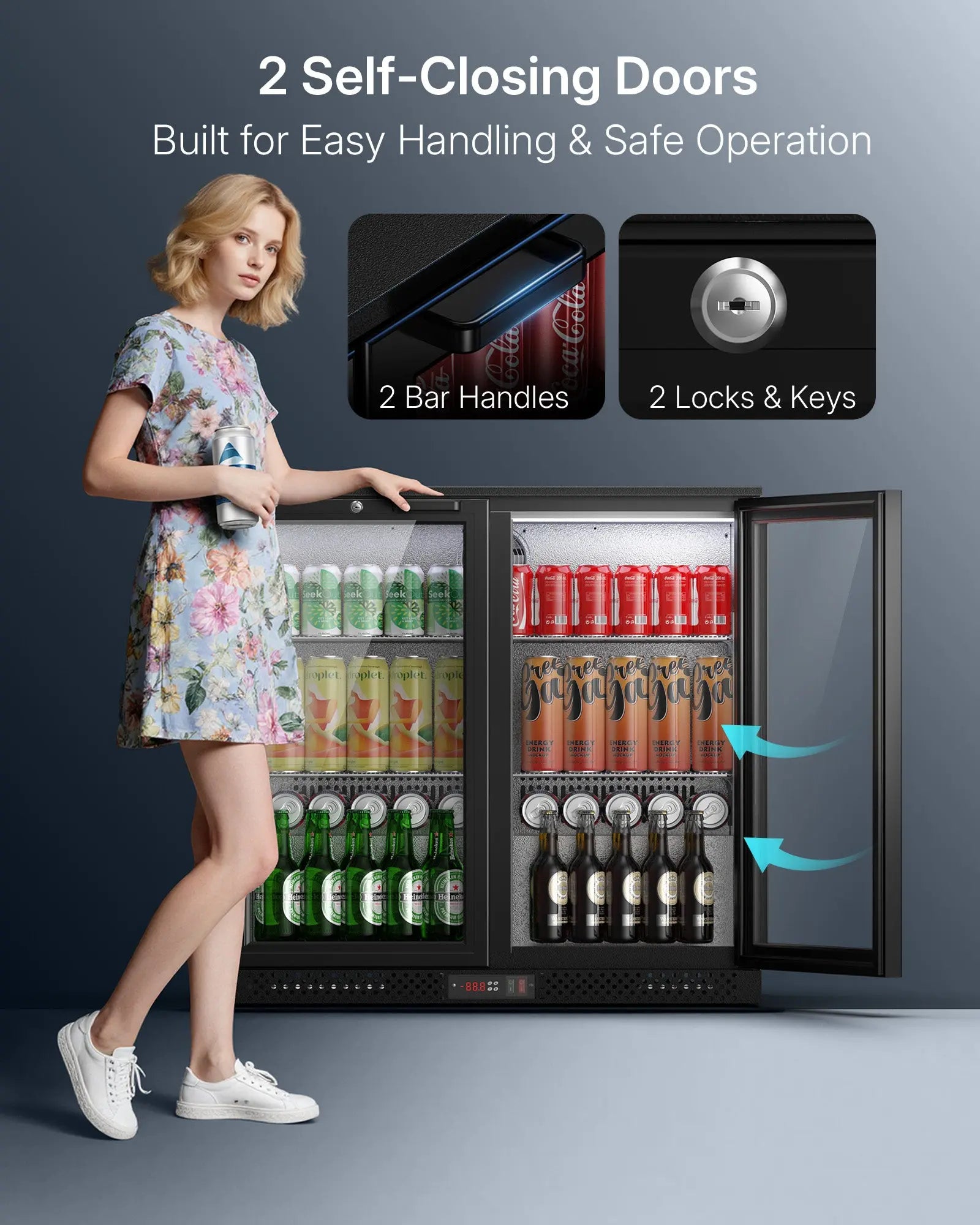 7.3 Cu.Ft Commercial Under Counter Beverage Refrigerator BB73 - Upstreman