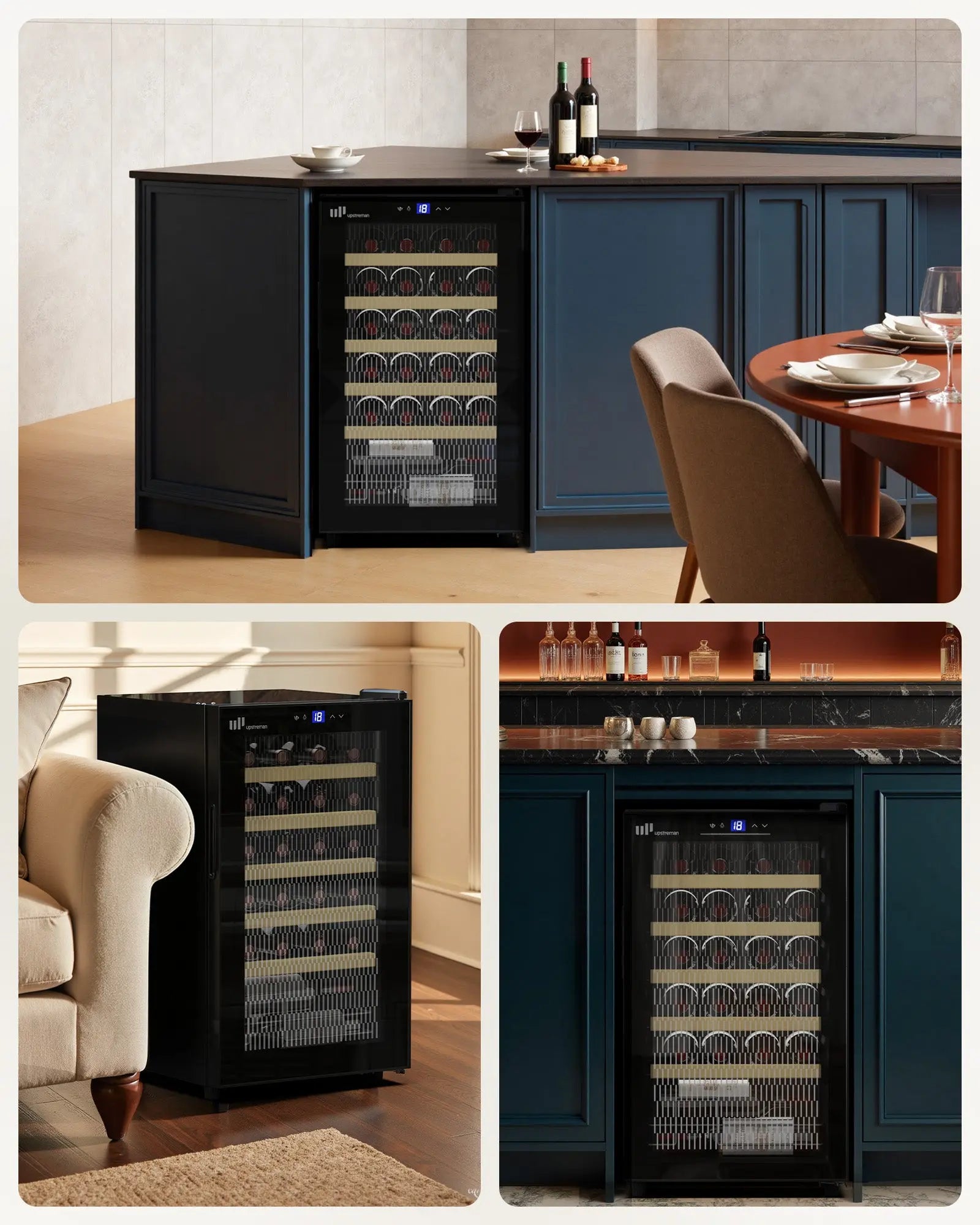 24 Bottle Wine Fridge W24 - Upstreman